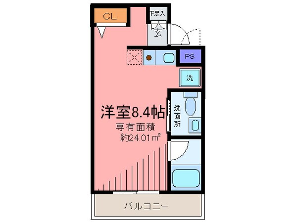 アマントリビエール鉢塚の物件間取画像